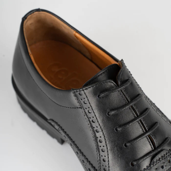 BROGUE CUIR NOIR -CL200